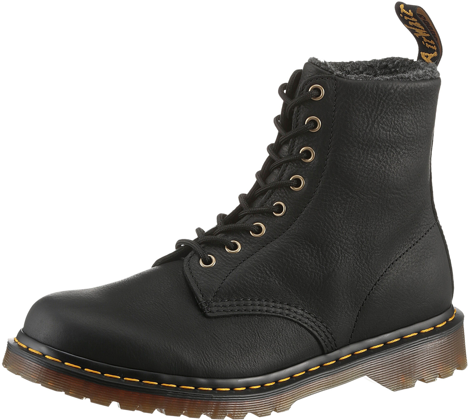 Dr. Martens 1460 Faux Fur Lined Grizzly leather Lace Up Boots Women