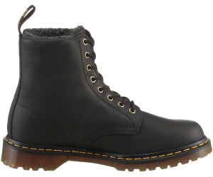 Black fur lined dr martens store