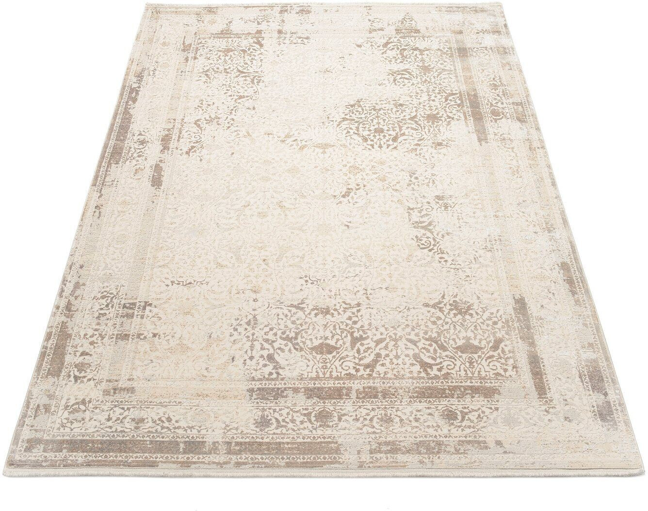 MOCOFO Kissenbezug Mit Hunde-Stickerei - 45x45 Cm, Baumwolle, Fransen - Beige/Braun