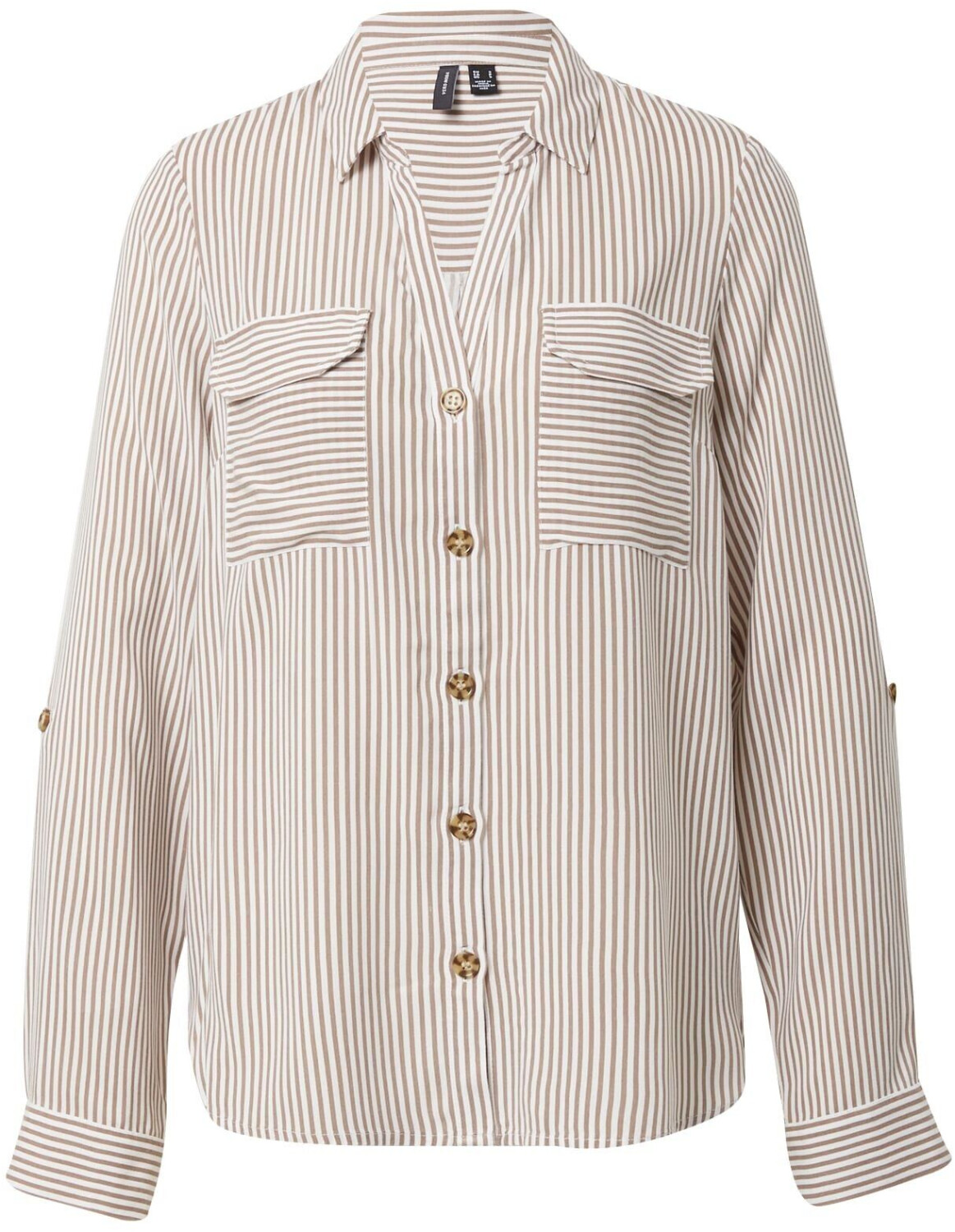 Vero Moda VMBumpy (10275283) brown Lentil Stripes:Snow white