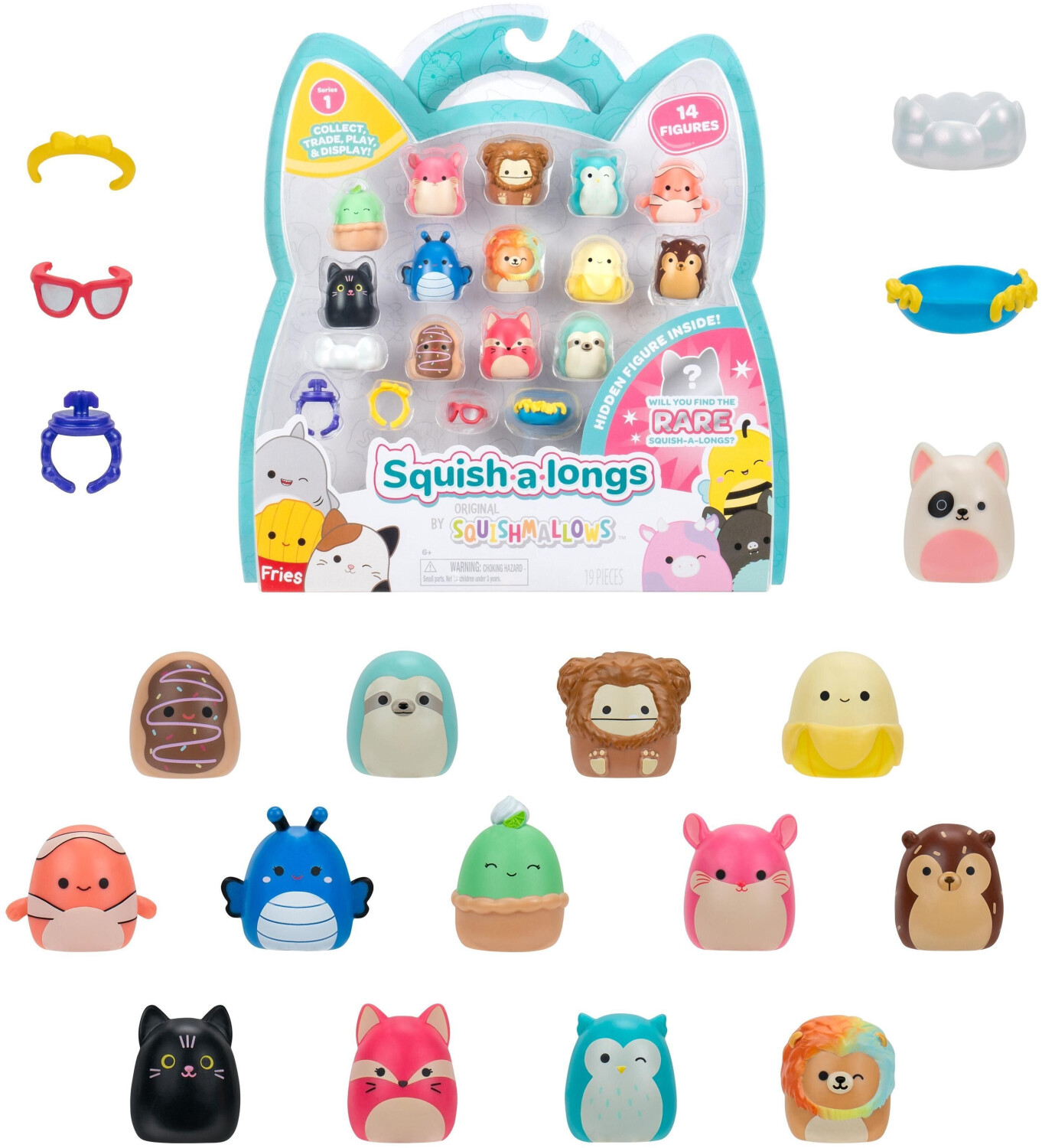 Jazwares Squishmallows Squish-a-longs 14 Pack