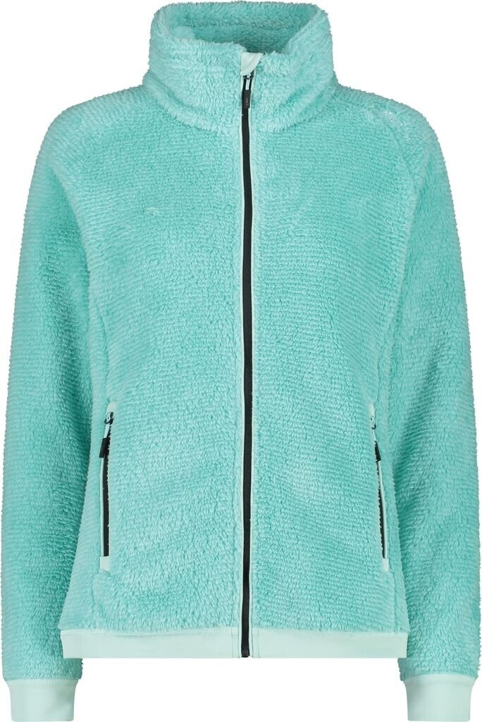 CMP Unisex Sweatshirt 34P3066 – Mit Reißverschluss, Seitentaschen, Hellgrau, Bequemer Schnitt