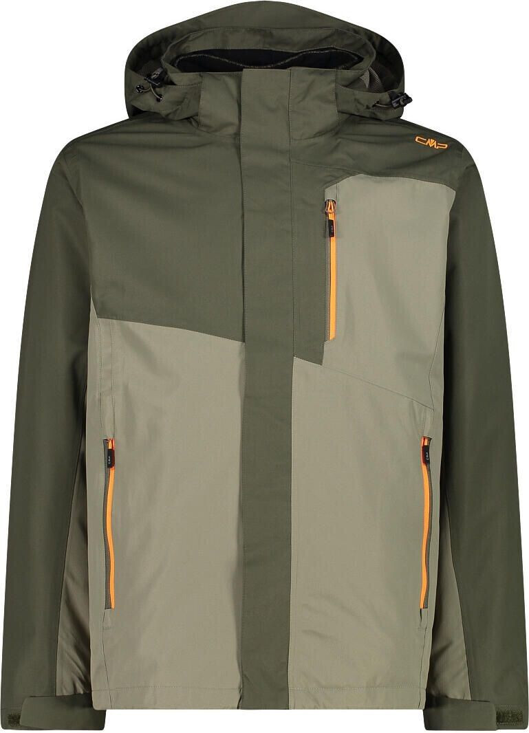 Mens 3 in 1 waterproof jacket with fleece 2025