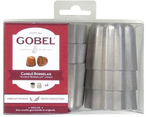Gobel Boîte cannelés bordelais aluminium 6 pièces