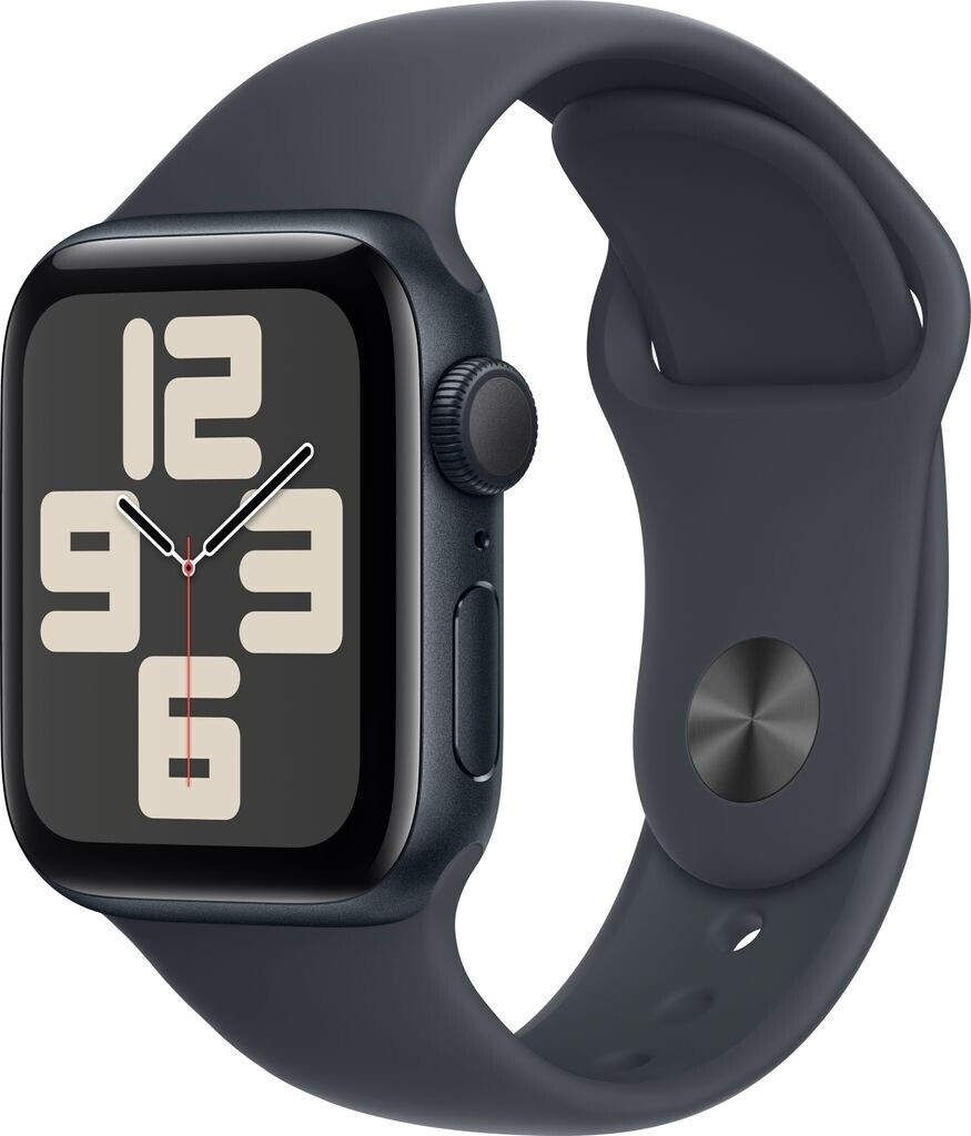 Apple Watch SE 2022 GPS 40 mm Bracelet Sport Minuit S/M