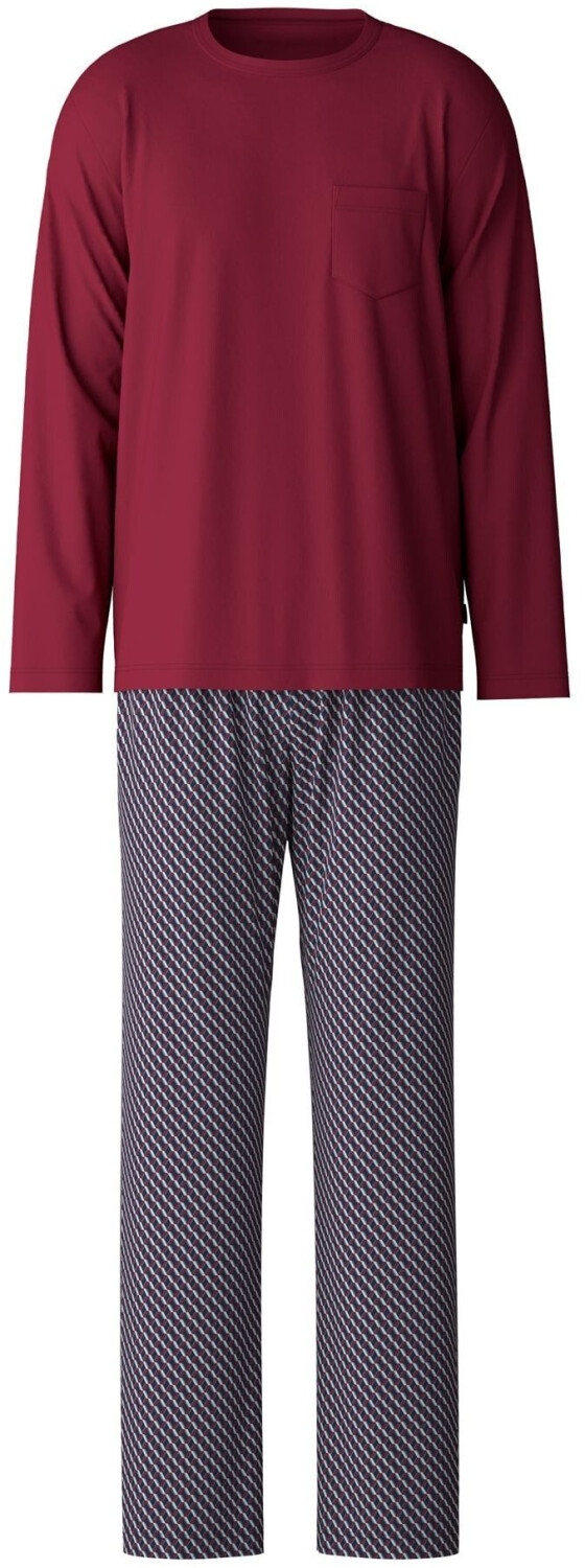 Calida Relax Imprint Pajamas (47380) mars red