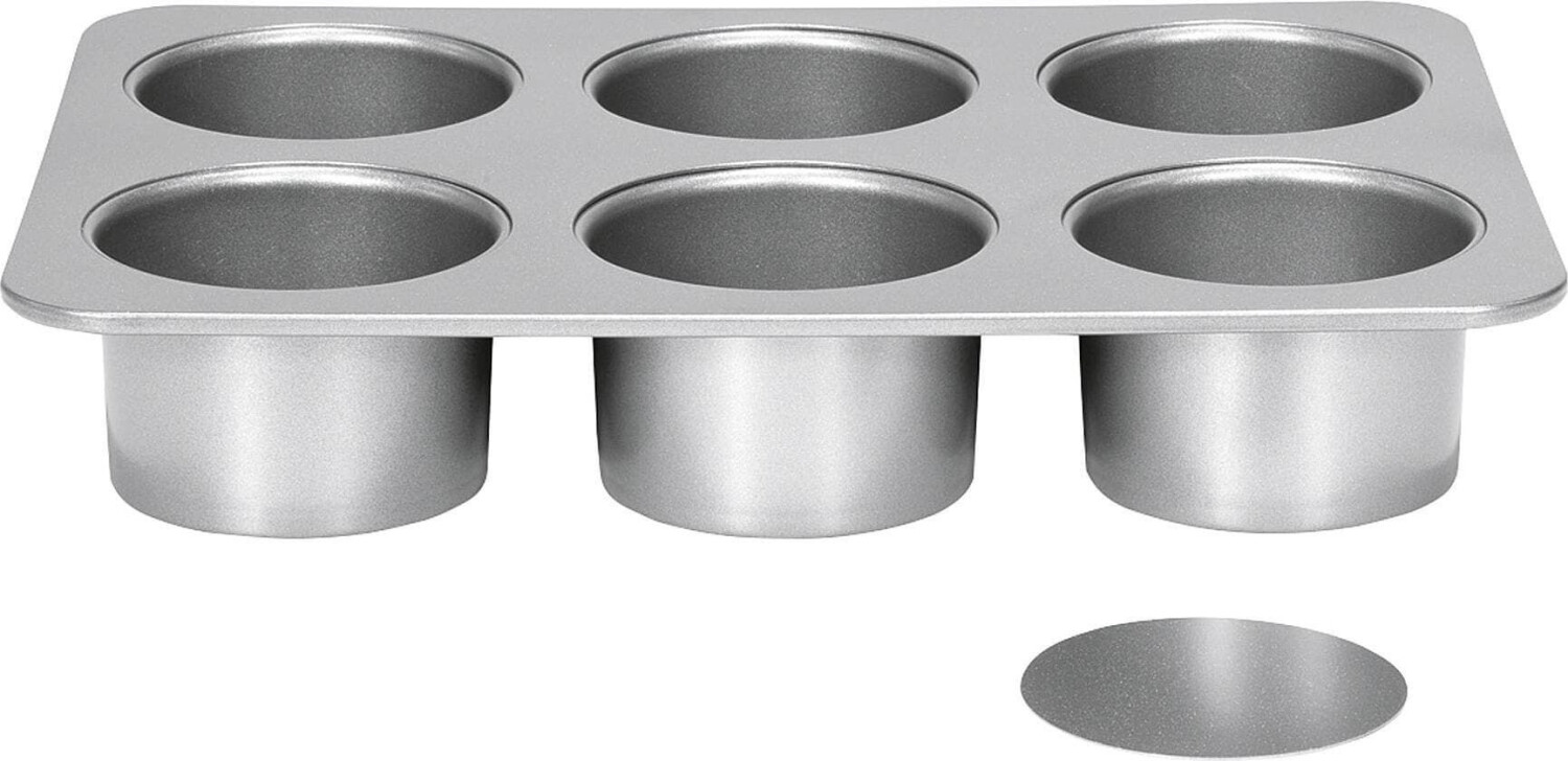 Patisse Plaque 6 mini cheesecakes avec fond amovible