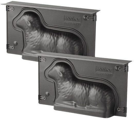 Zenker Lot de 2 moules 3D agneau pascal 27,5 x 15 x 6,5 cm