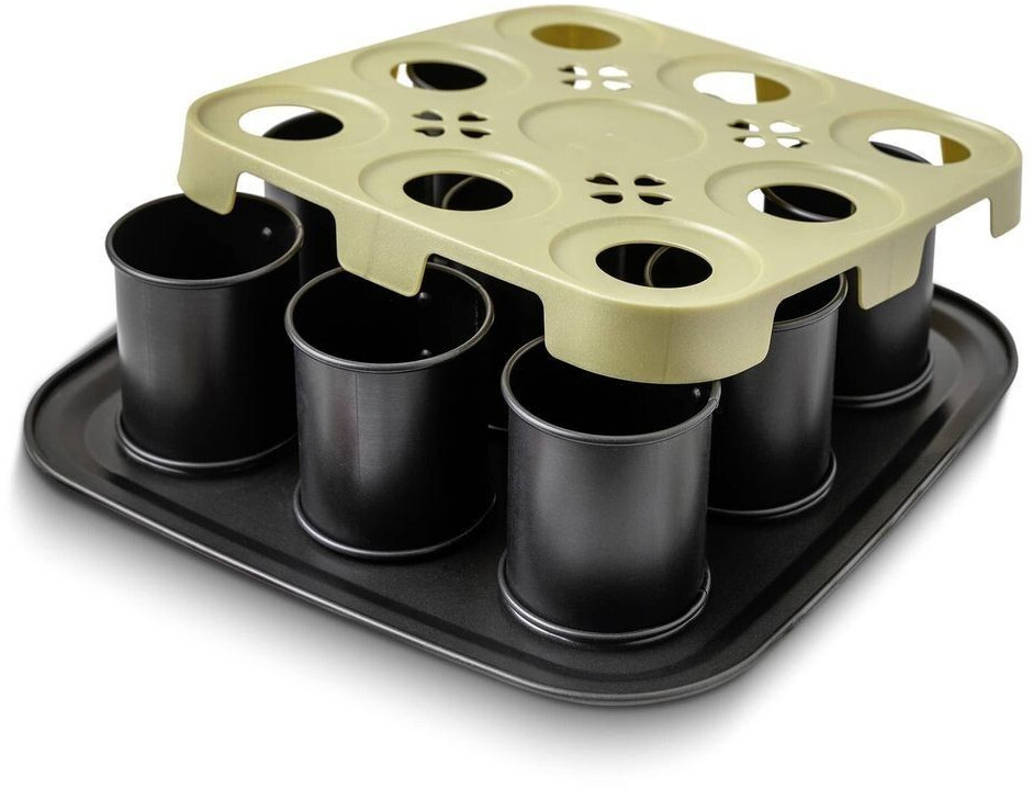 Zenker Moule individuel 9 empreintes avec couvercle