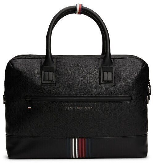 Tommy Hilfiger TH Transit Gusset Briefcase (AM0AM12481) black