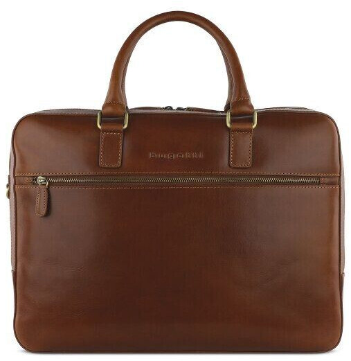 Bugatti Remo Gusset Briefcase (492393) cognac