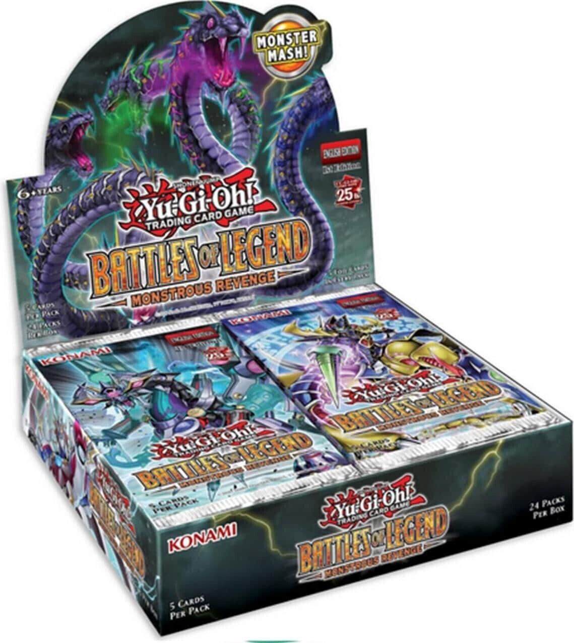Konami Yu-Gi-Oh! Battles of Legend: Monstrous Revenge Booster 24 Display (EN)