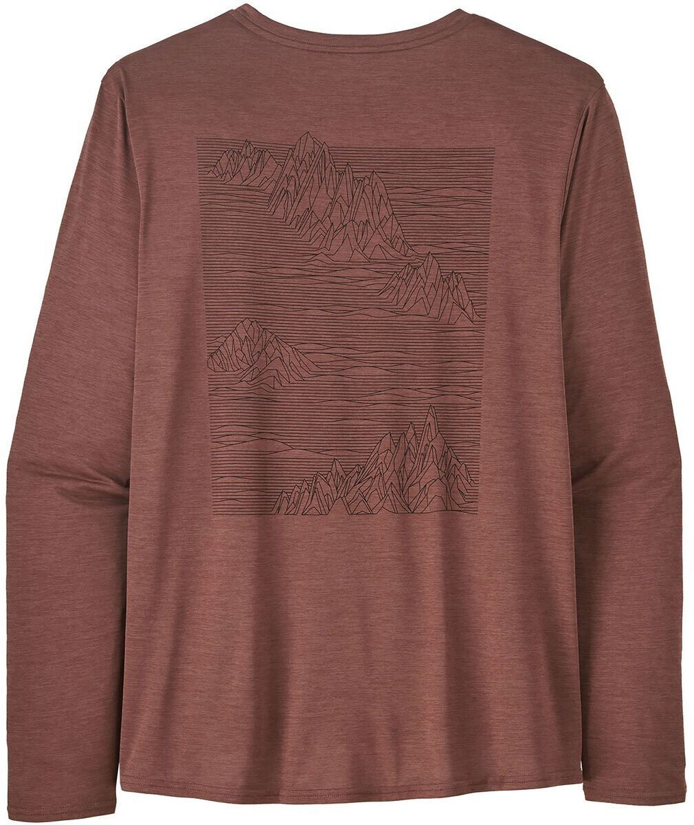 Patagonia Long-Sleeved Capilene Cool Daily Graphic Shirt Strataspire: Dulse Mauve X-Dye