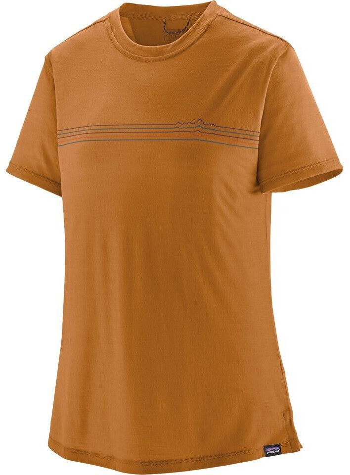 Patagonia Women's Capilene Cool Merino Graphic Shirt fitz roy fader: golden caramel