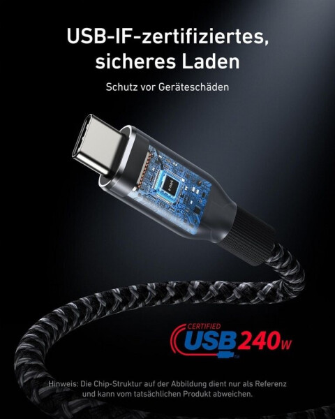 Anker Prime USB-C auf USB-C Kabel 240W 1,8m, Bild 3