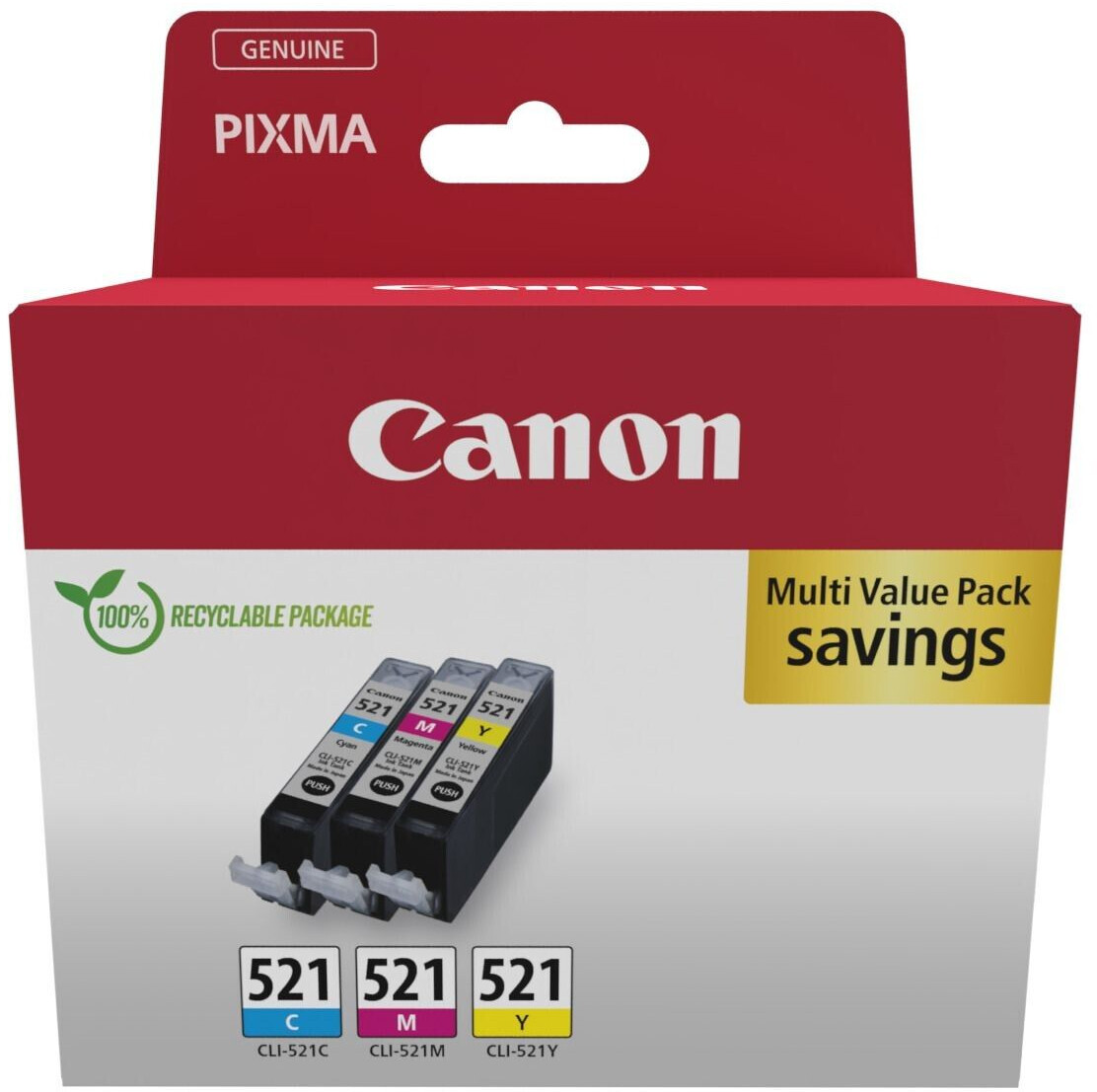 Canon CLI-521 Multipack 3 color (2934B016)