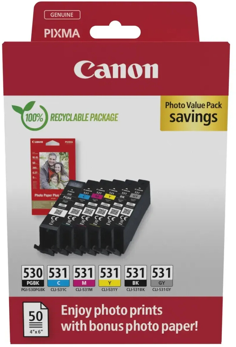 Canon PGI-530 / CLI-531 Photo Value Pack (6117C004)