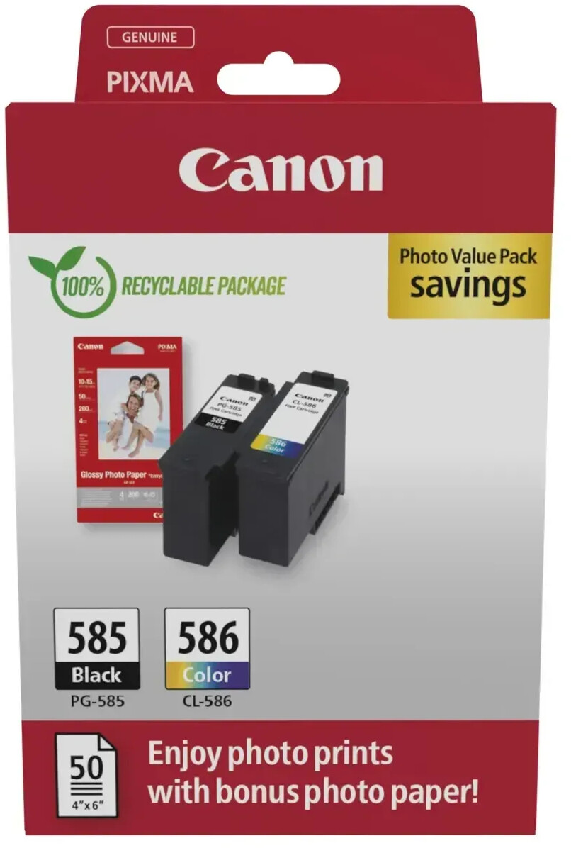 Canon PG-585 / CL-586 Photo Value Pack
