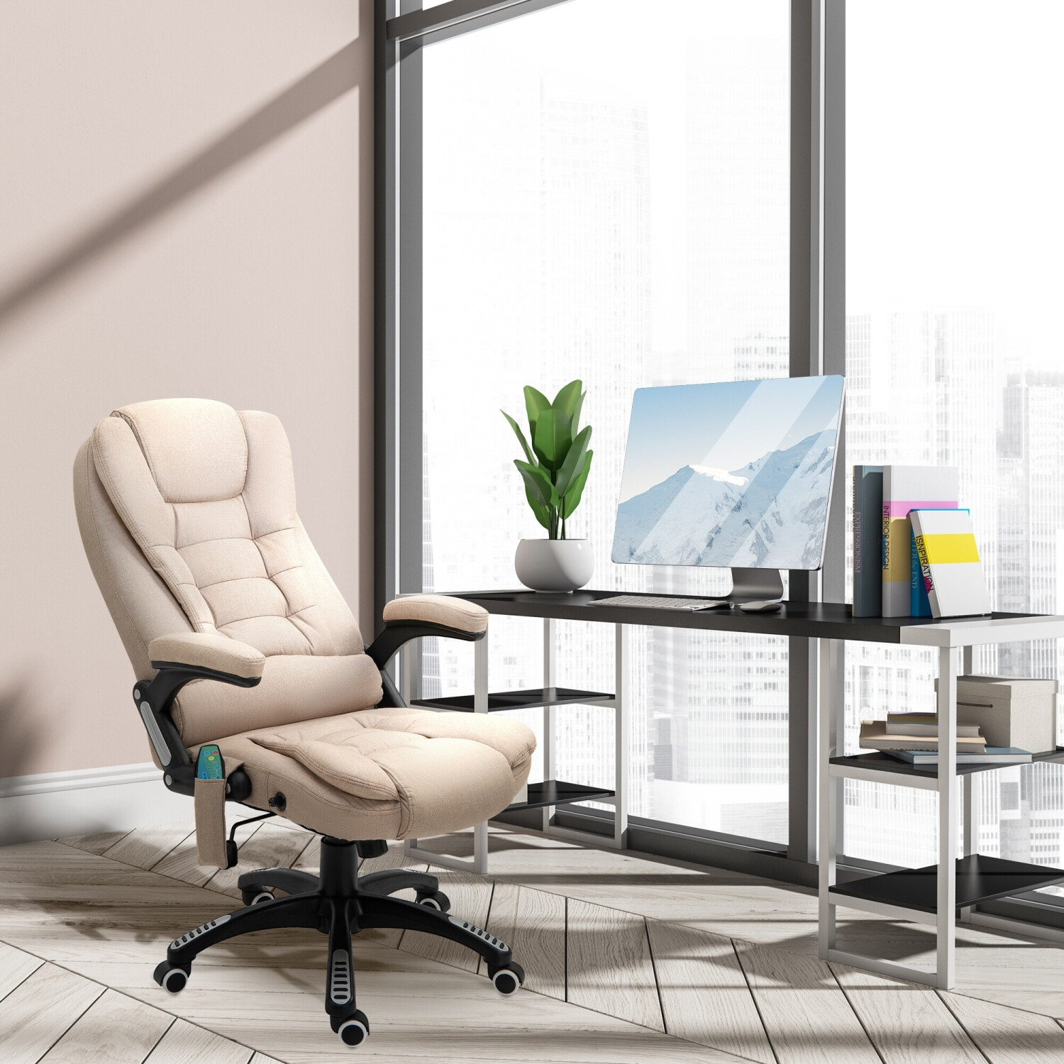 HomCom Executive Chair beige