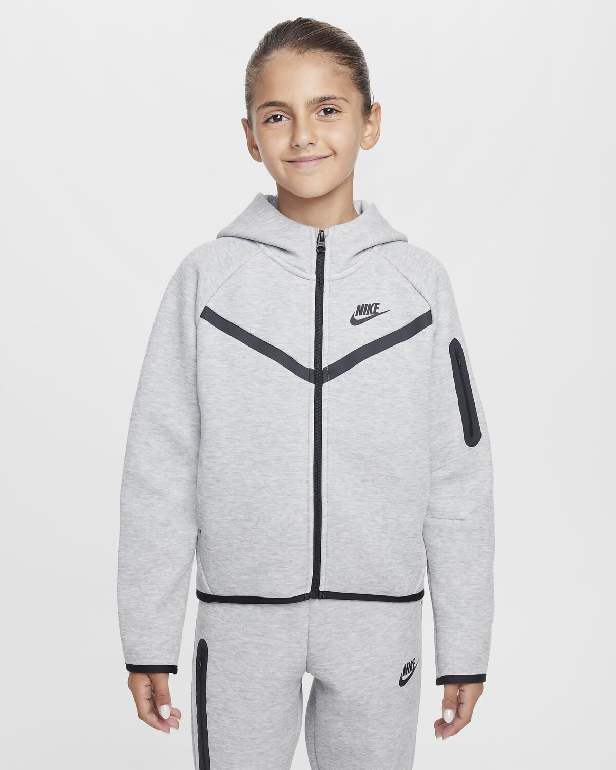 Nike Tech Fleece Hoodie (HV8695) dark heather/black