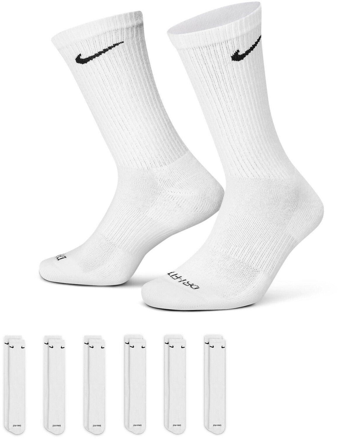 Nike Everyday Plus Cushioned Socks white