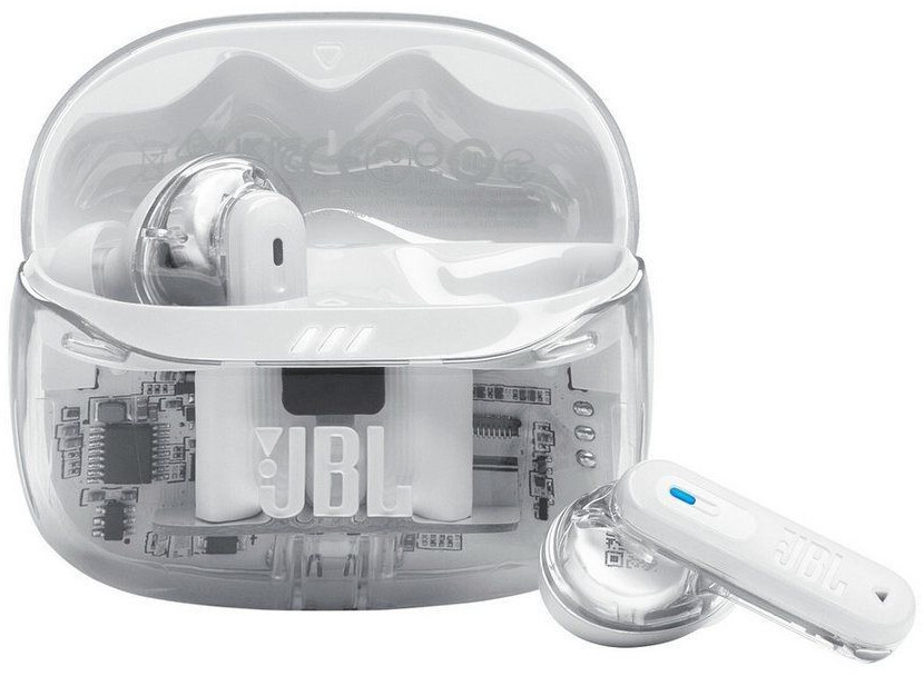 JBL Tune Beam 2 Ghost Edition White