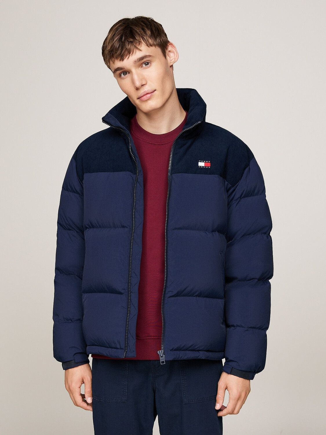 Tommy Hilfiger Corduroy Alaska Puffer Jacket DM0DM20004 dark night navy ab 142 13 Preisvergleich bei idealo