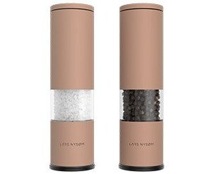 LARS NYSM Elektrische Salz- Und Pfeffermühlen Set - USB-C Aufladbar Mit Keramik-Mahlwerk