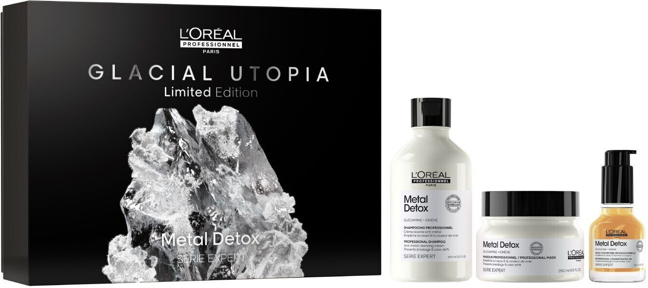 L'Oréal Professionnel Coffret trio Metal Detox Serie Expert Glacial Utopia
