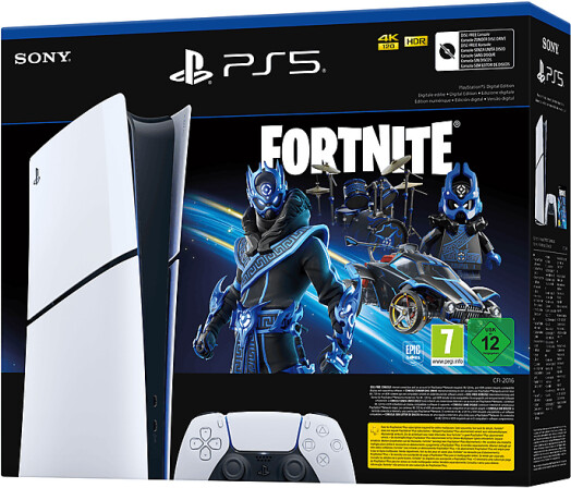 Sony PlayStation 5 Slim (PS5 Slim) Digital Edition Fortnite Cobalt Star Bundle, Bild 3