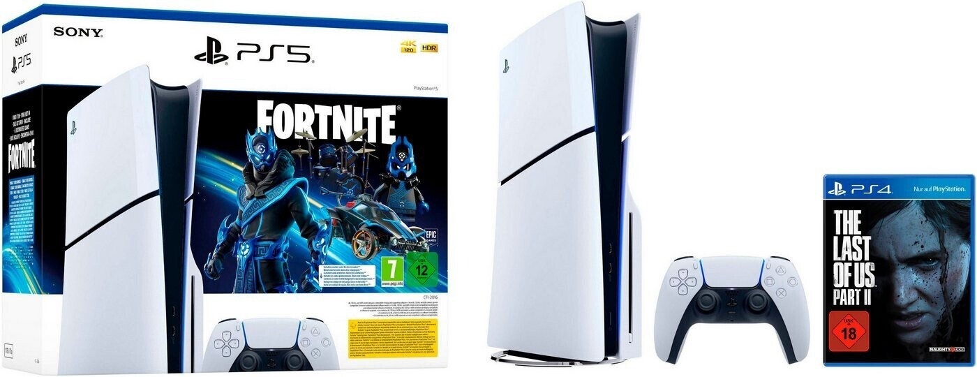 Sony PlayStation 5 Slim (PS5 Slim) Fortnite Cobalt Star Bundle