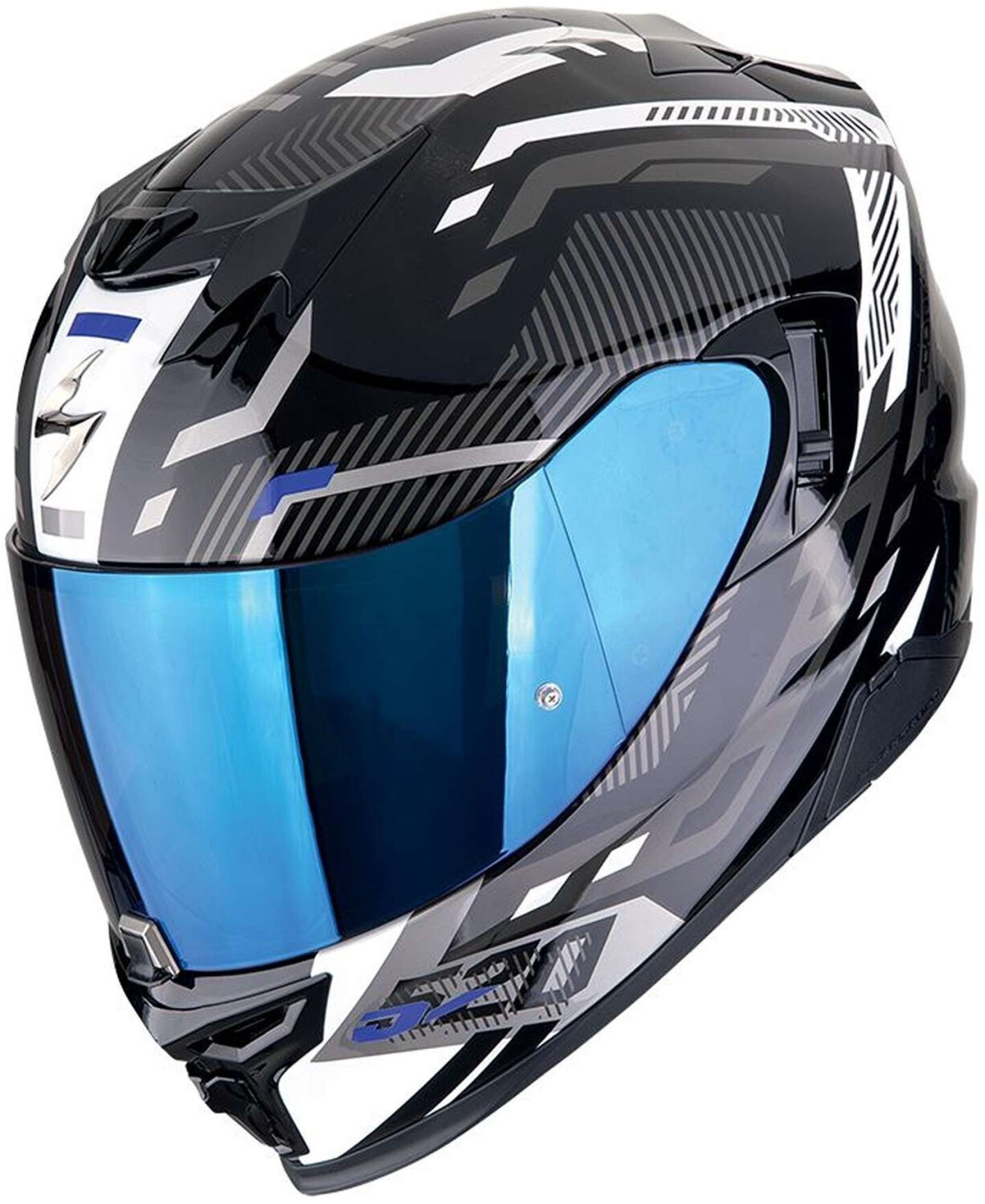 Scorpion Exo-520 Evo Air Ranka noir/blanc/bleu