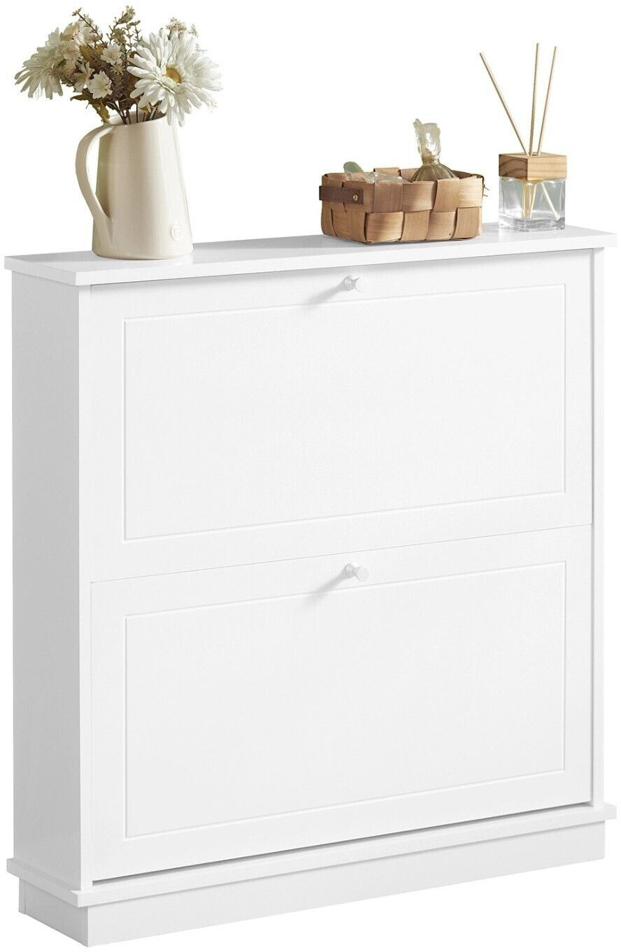 SoBuy Shoe tipper Michelle 76x78x18cm white (FSR99-W)
