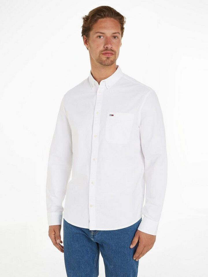 Tommy Hilfiger TJM REG OXFORD SHIRT Col boutonné blanc