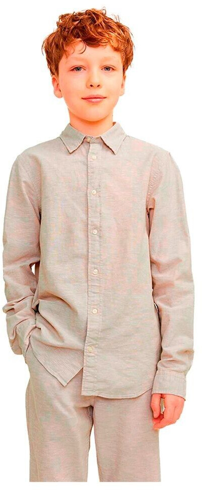 Jack & Jones Chemise manches longues en lin 12248579-crockery