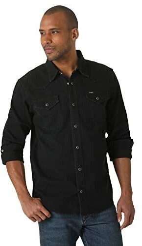 Wrangler Iconic Regular Fit Snap Shirt noir