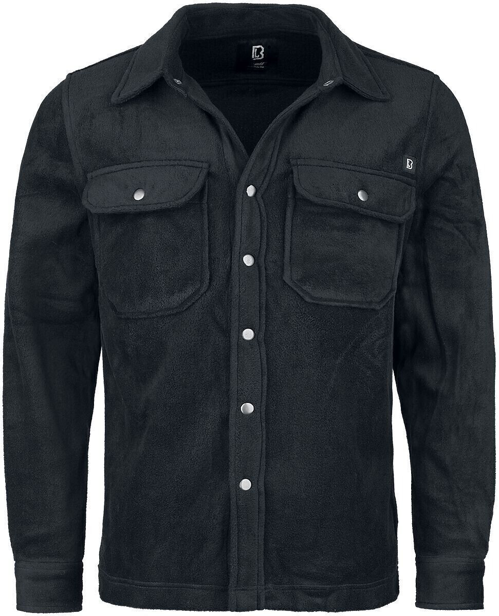 Brandit Chemise polaire Jeff Chemise à manches longues noire