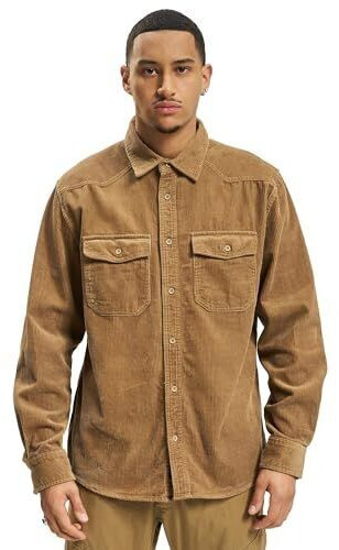 Brandit Chemise classique en velours côtelé manches longues camel