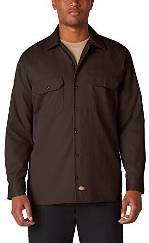 Dickies Chemise de travail manches longues marron