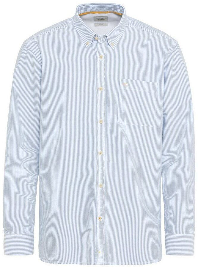 Camel Active Chemise à manches longues avec col boutonné bleu ciel