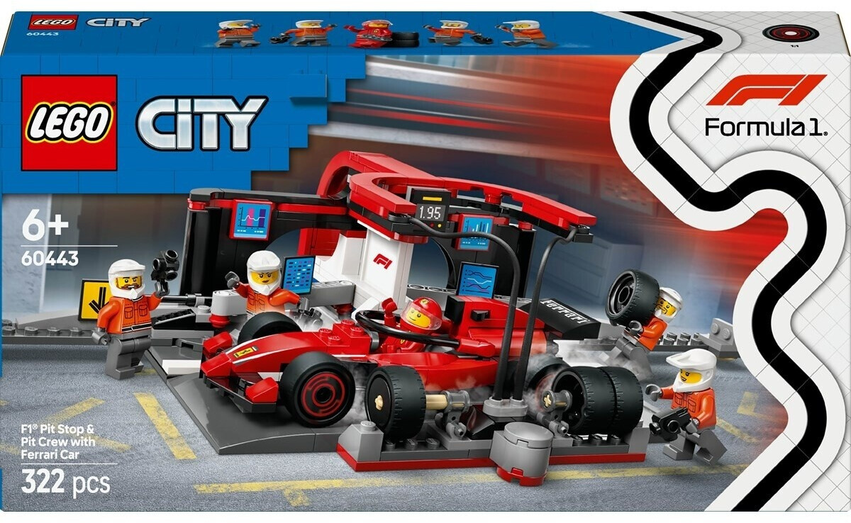 LEGO City - Arrêt au stand de F1 avec voiture Ferrari (60443)