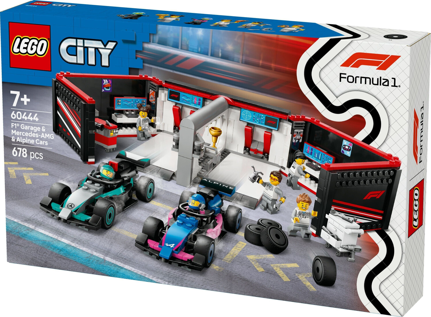 LEGO City - F1 Garage And Mercedes-AMG And Alpine Cars (60444)