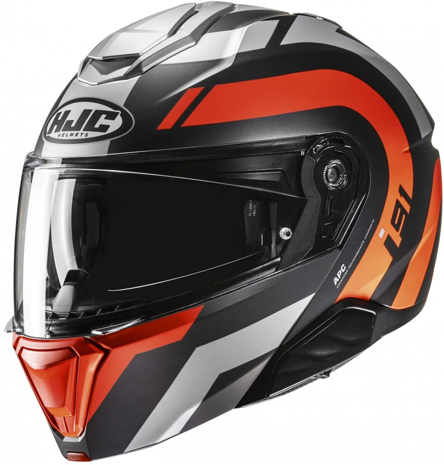 HJC I91 Arven MC6HSF mat gris/orange