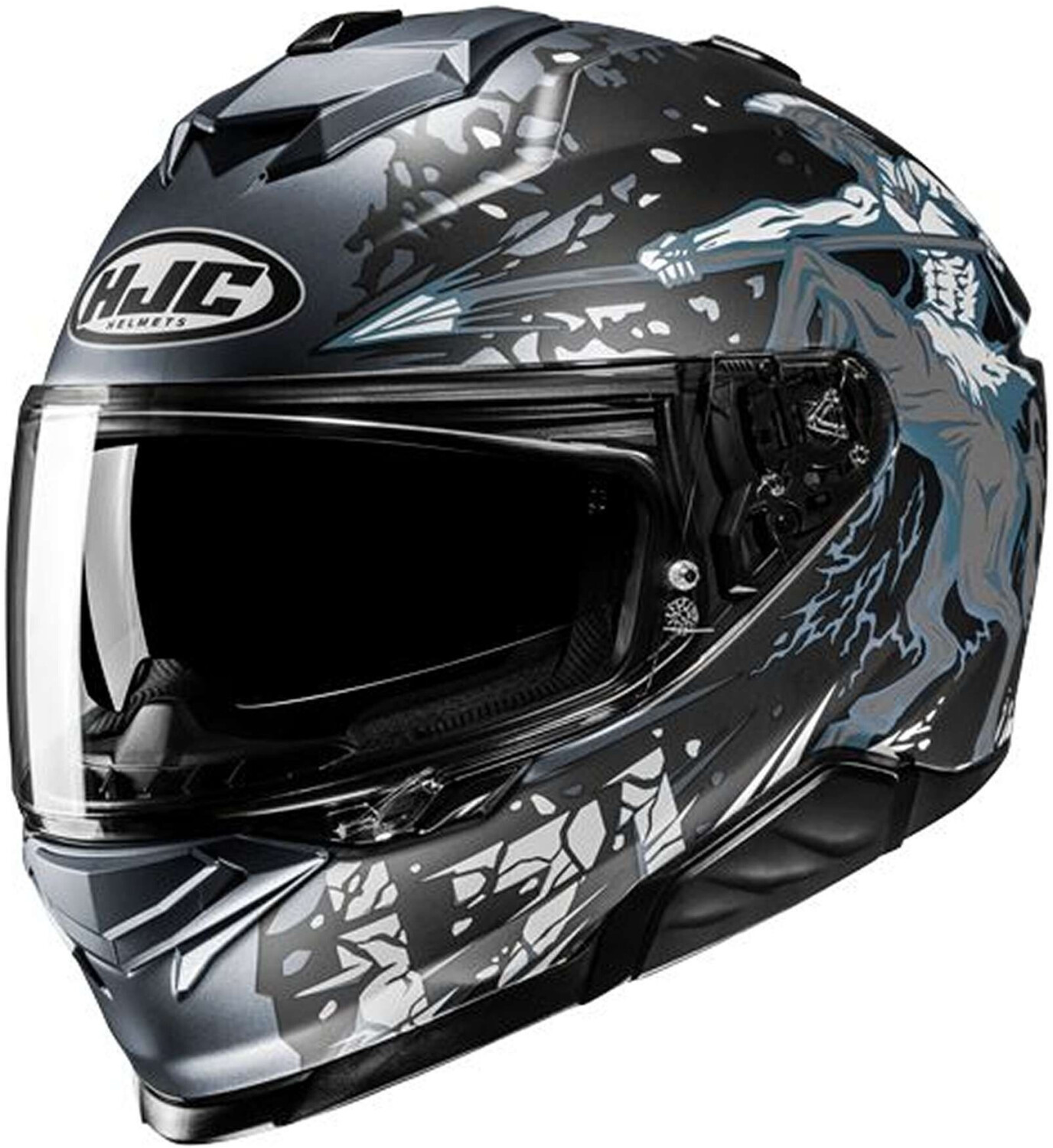 HJC I71 Taurus MC5SF mat gris/noir/bleu
