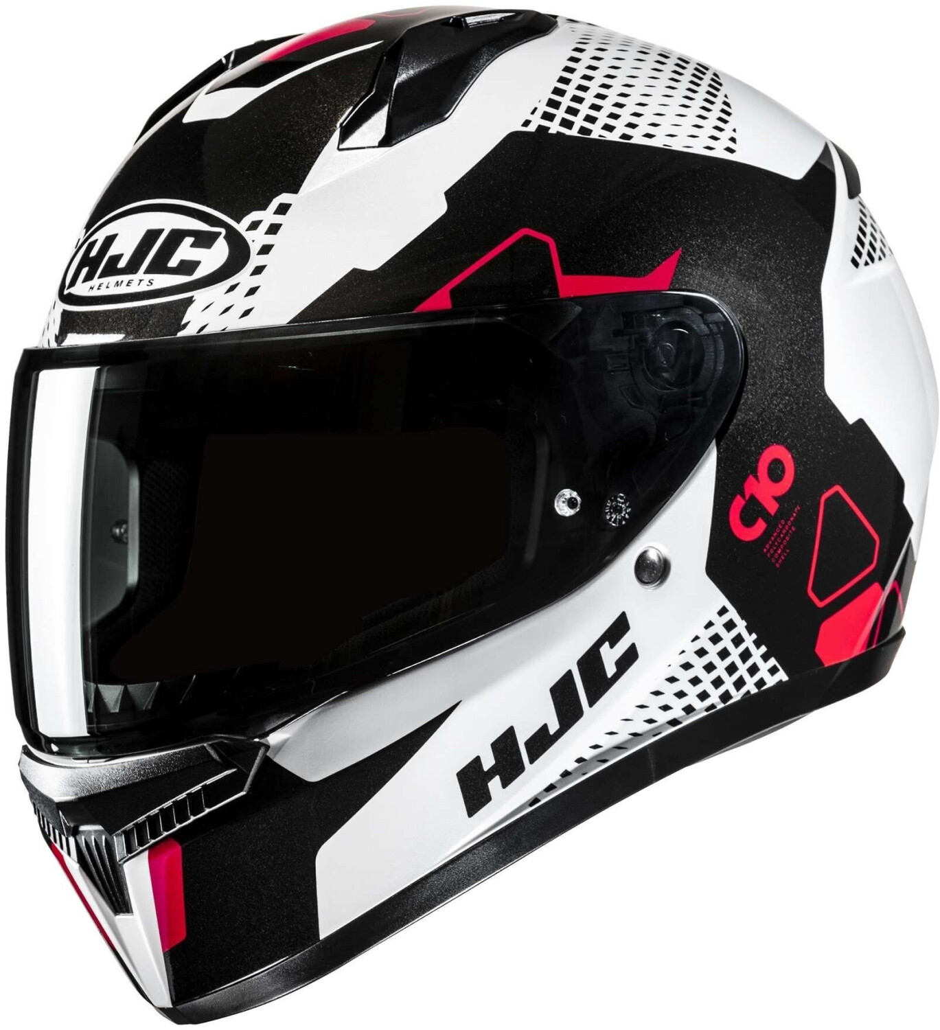 HJC C10 Aspa MC1 noir/blanc/rouge