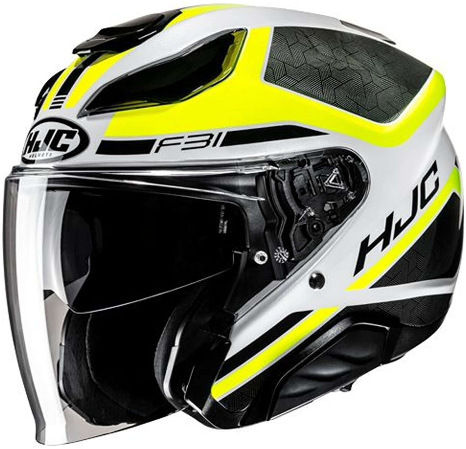 HJC F31 Ceron MC3H noir/blanc/jaune fluo
