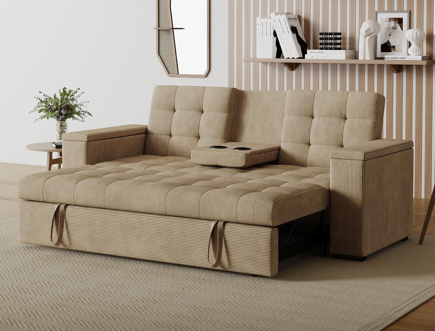 Concept Usine Canapé convertible 3 places Noho beige