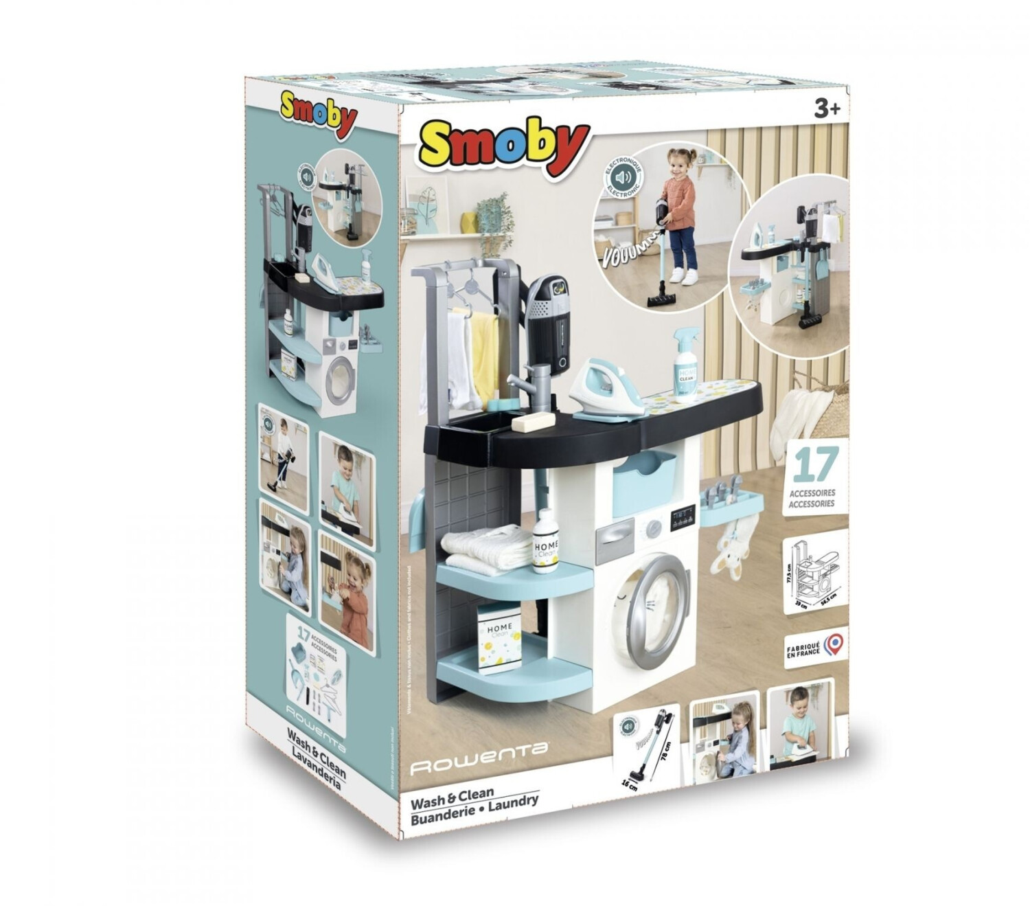 Smoby Rowenta Wash And Clean Buanderie