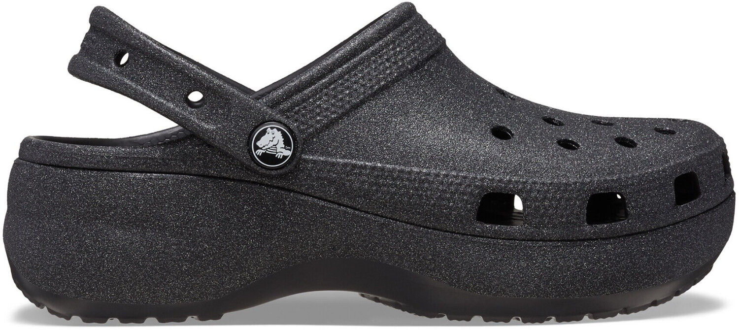 Crocs Classic Platform Glitter Clog 207241 black