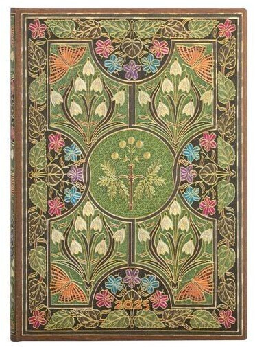 Paperblanks 12-Monatskalender Midi Vertikal 2025 Blühende Poesie ab 19